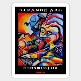 Strange Art Connoisseur Sticker